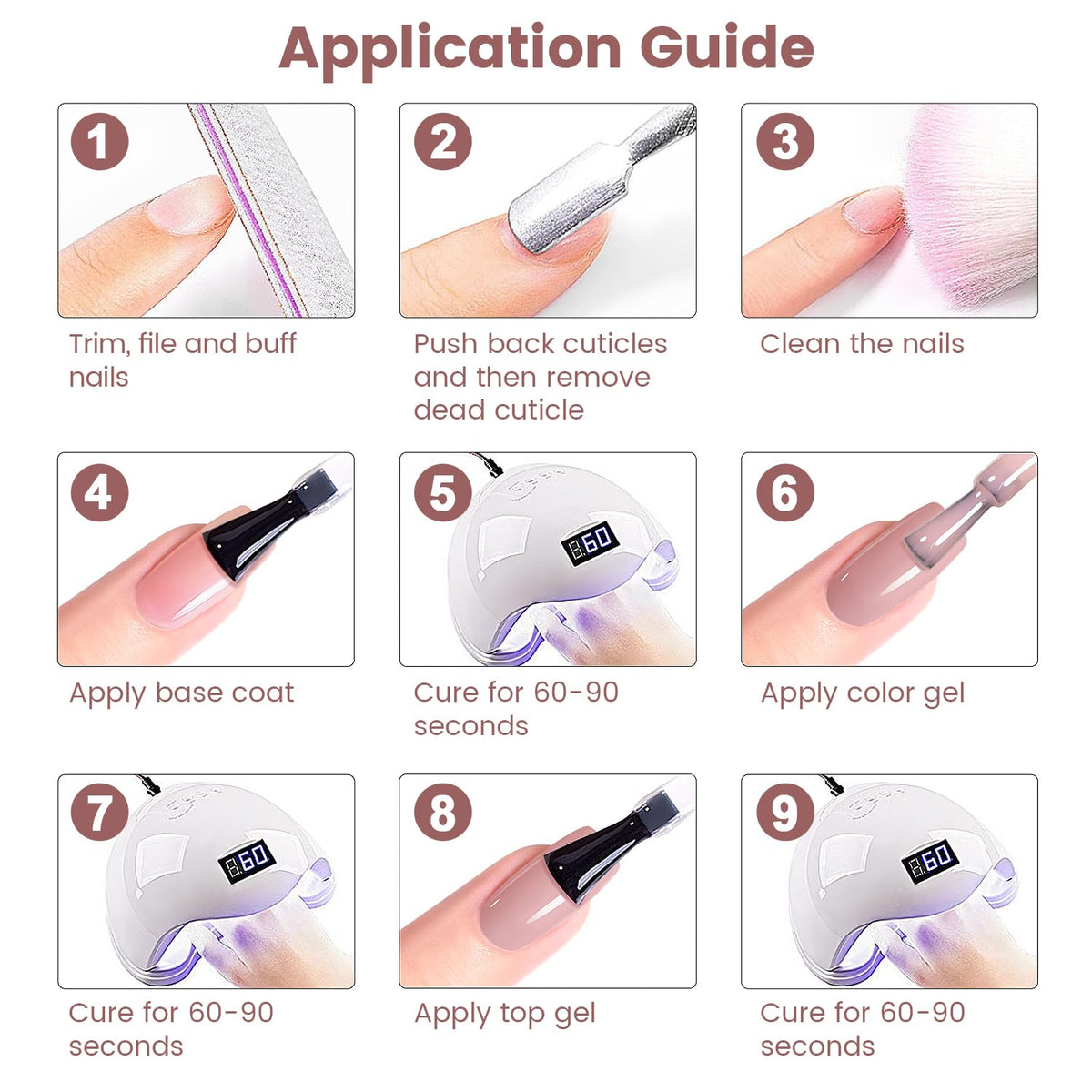 RARJSM Rubber Base Coat Gel Polish 15ml Nude Jelly Pink packaging