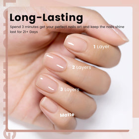 RARJSM Rubber Base Gel Nail Polish 15ml side view