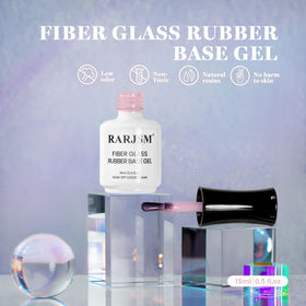 RARJSM Rubber Base Gel Nail Polish with nail art tools