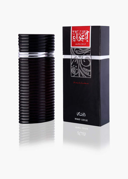 RASASI Egra Eau de Parfum 3.38 oz front view with elegant packaging