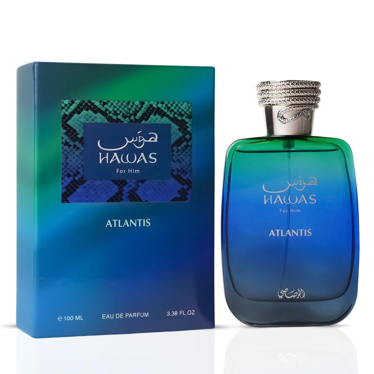 RASASI Hawas Atlantis Eau de Parfum for Men 100ml front view