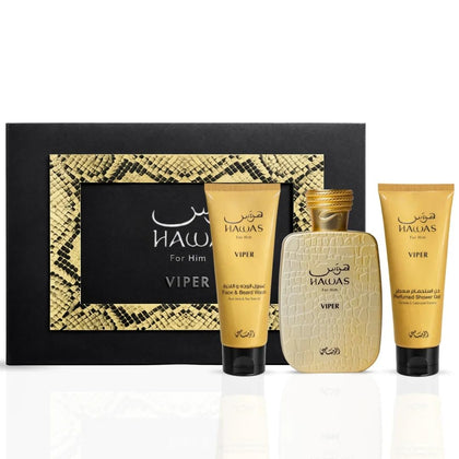 RASASI Hawas Viper 3-Piece Perfume Gift Set front view