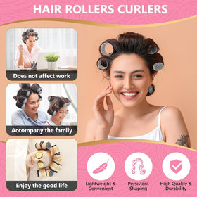 Rat tail comb included in Caija-H hair rollers set