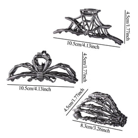 RAUIMOUR skeleton hand hair clip side view