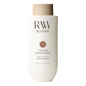 RAW SUGAR Caramel Vanilla Delight Body Wash 20 Fl Oz front view