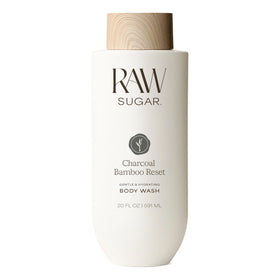 RAW SUGAR Charcoal Bamboo Reset Body Wash front view 20 Fl Oz