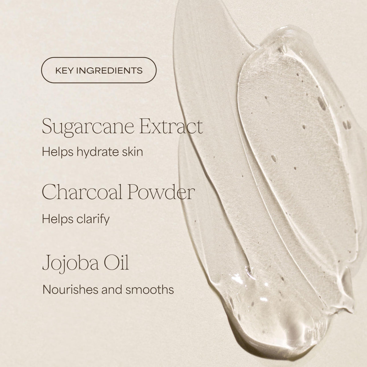 RAW SUGAR Charcoal Bamboo Reset Body Wash in shower setting