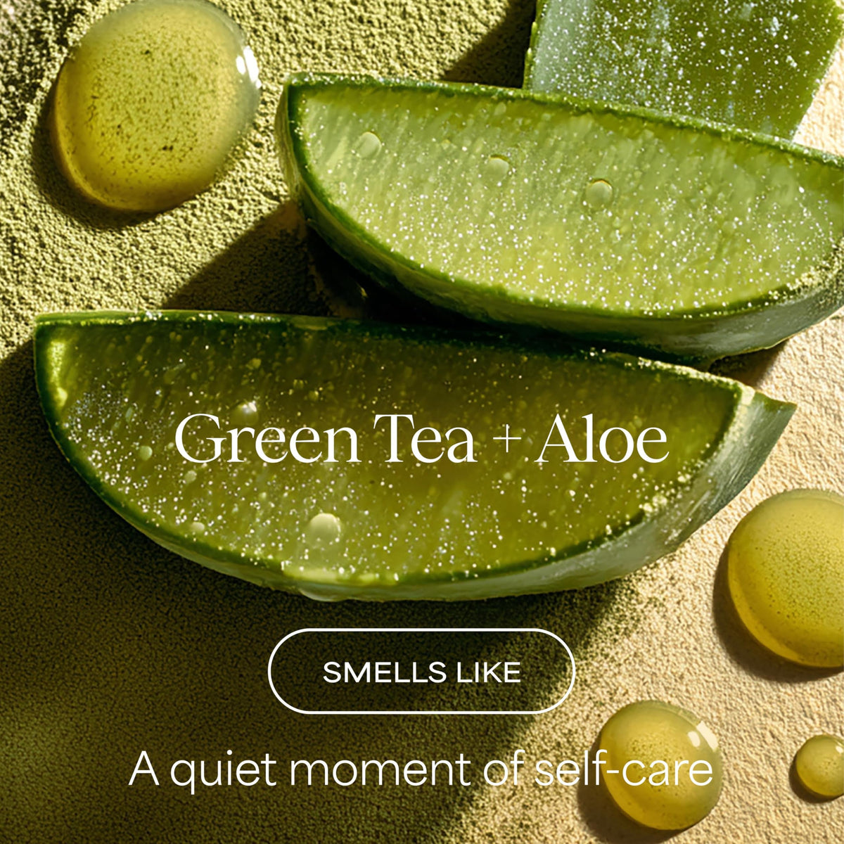 RAW SUGAR Green Tea Aloe Soother Body Wash back view