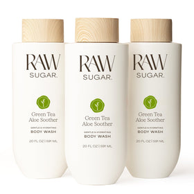 RAW SUGAR Green Tea Aloe Soother Body Wash front view