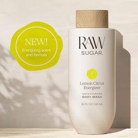 RAW SUGAR Lemon Citrus Energizer Body Wash back view