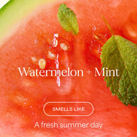 RAW SUGAR Watermelon Mint Refresh Body Wash bottle side view