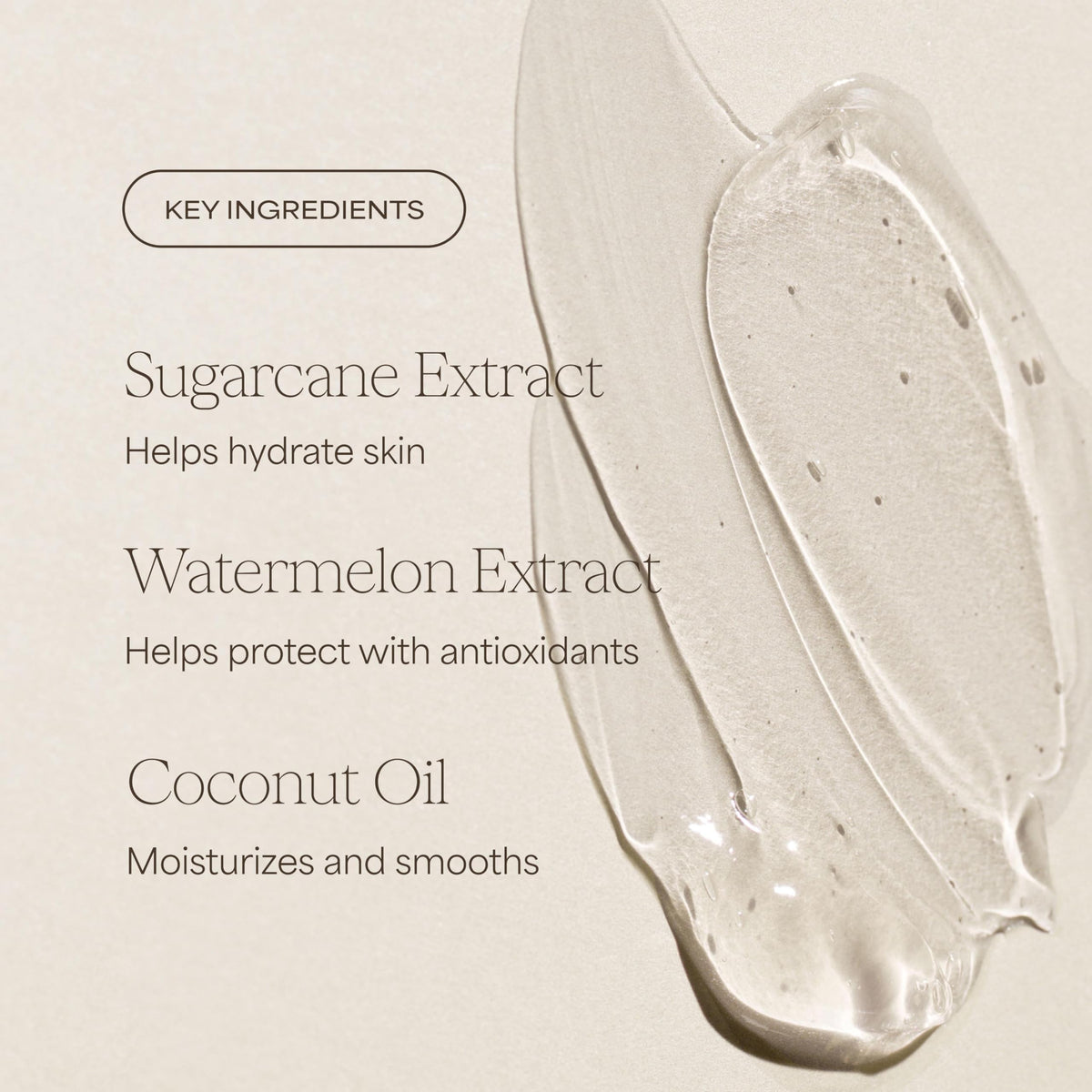 RAW SUGAR Watermelon Mint Refresh Body Wash close-up of label