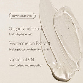 RAW SUGAR Watermelon Mint Refresh Body Wash close-up of label