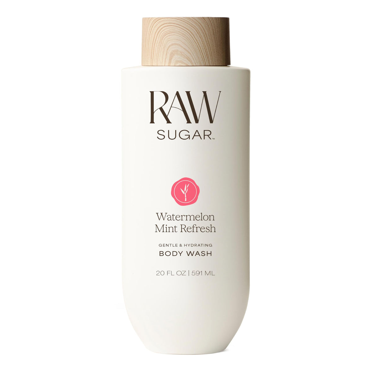 RAW SUGAR Watermelon Mint Refresh Body Wash front view