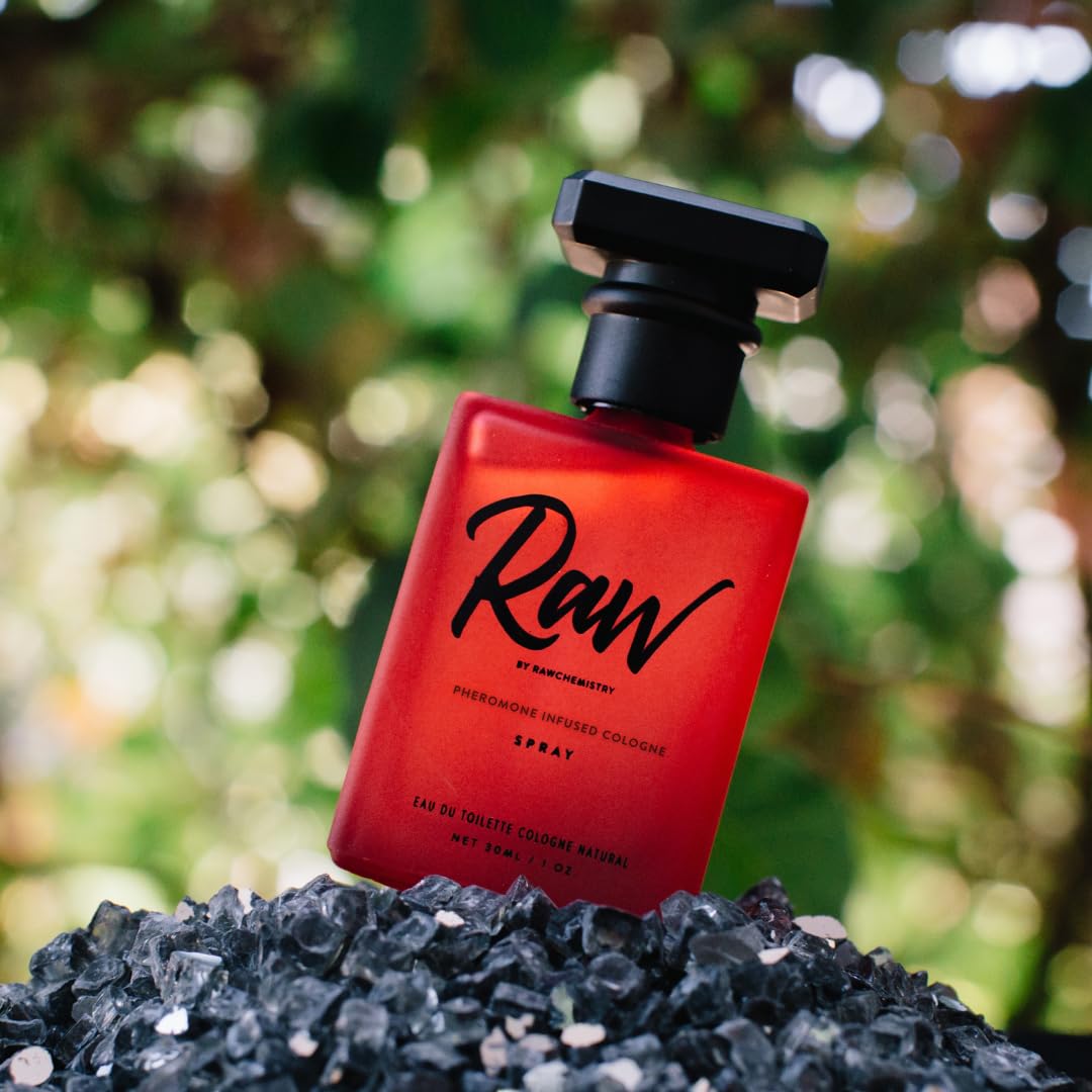 RawChemistry Pheromone Infused Cologne 1 oz on a table