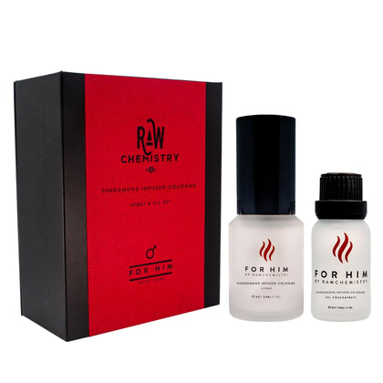 RawChemistry Pheromone Infused Cologne for Men 1.5 oz front view