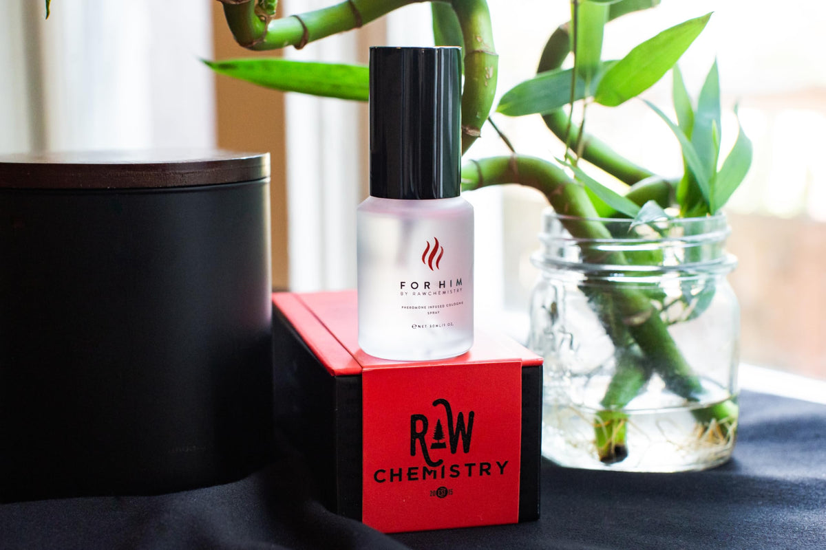 RawChemistry Pheromone Infused Cologne for Men 1 oz Spray back view