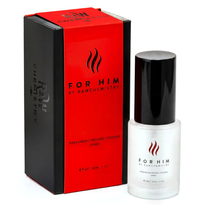 RawChemistry Pheromone Infused Cologne for Men 1 oz Spray front view
