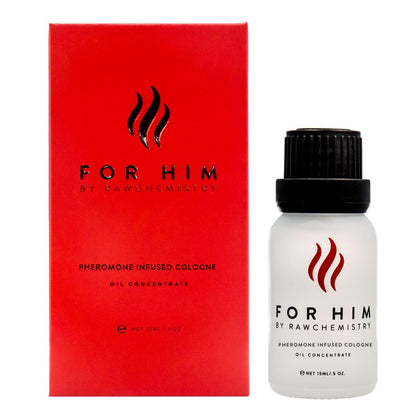 RawChemistry Pheromone Infused Cologne for Men 5 oz Oil front view