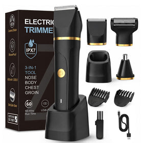RAXMETRY Beard Trimmer 3-in-1 front view with combs