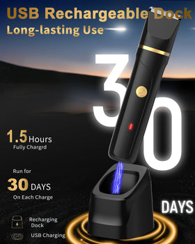 RAXMETRY Beard Trimmer in use trimming beard