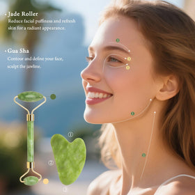 Real Perfection Gua Sha tool for sculpting jawline