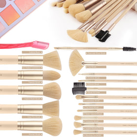 Real Perfection Makeup Brush Set showing various brush shapes