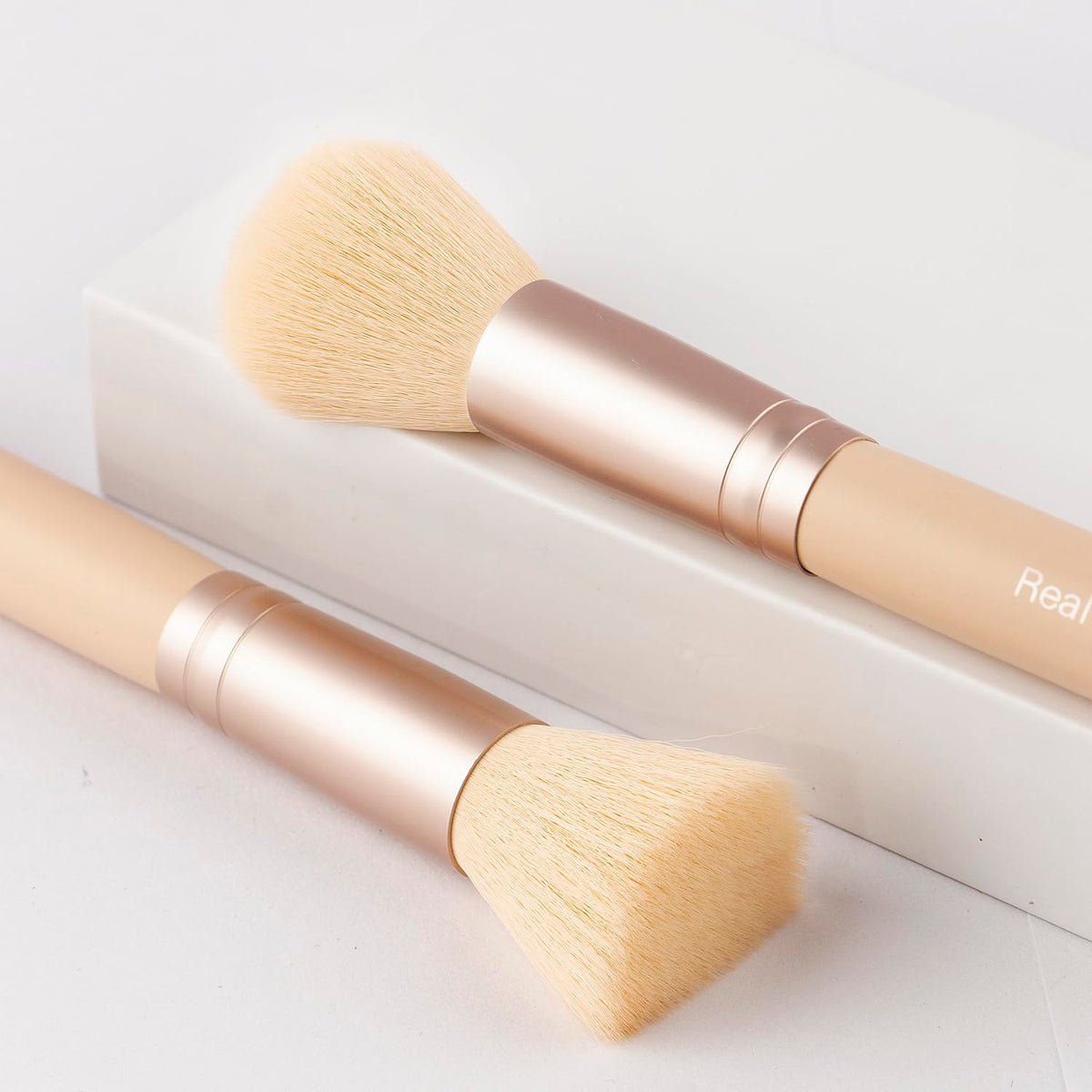 Real Perfection Makeup Brush Set with soft synthetic bristles close-up