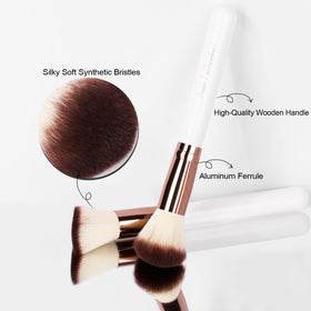 Real Perfection makeup brushes in use on model