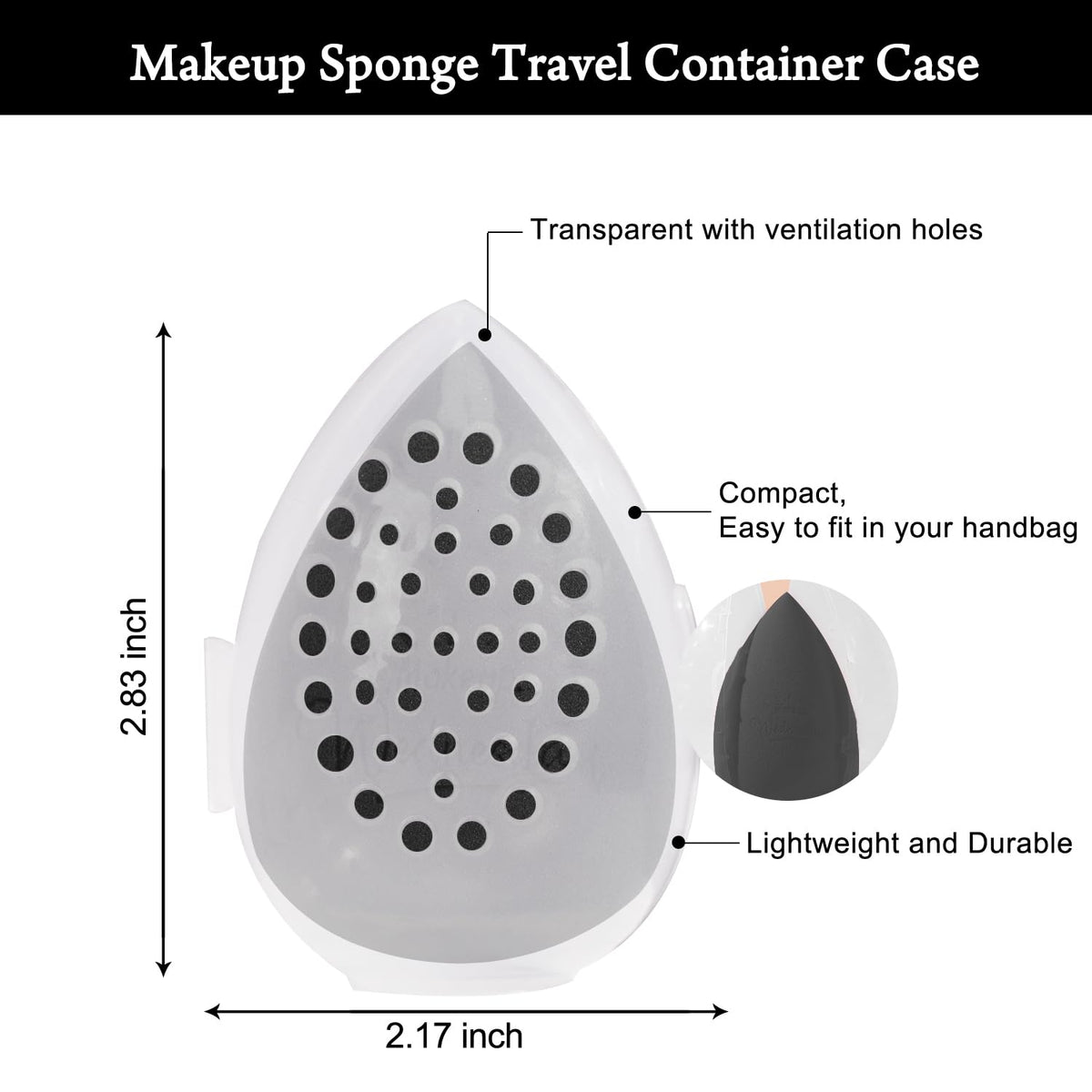 Real Perfection makeup sponge set with weekday prints