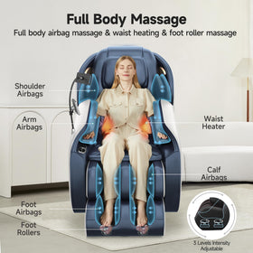 Real Relax Massage Chair back view highlighting airbag design