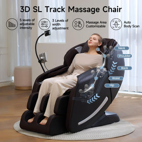 Real Relax Massage Chair back view with Bluetooth controller