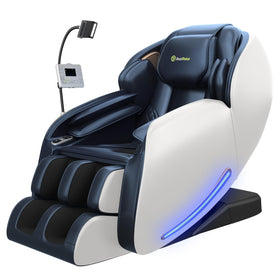 Real Relax Massage Chair front view with blue finish