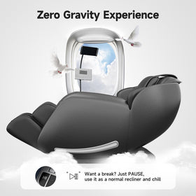 Real Relax Massage Chair showing airbag compression system