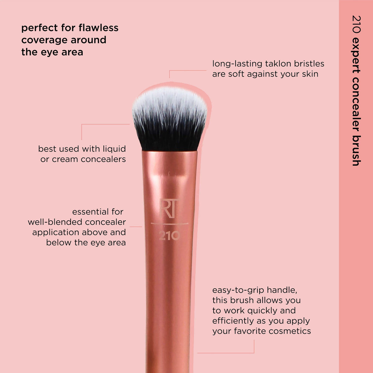 Real Techniques Expert Concealer Brush packaging on a white background