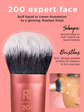 Real Techniques Foundation Brush angled cut detail