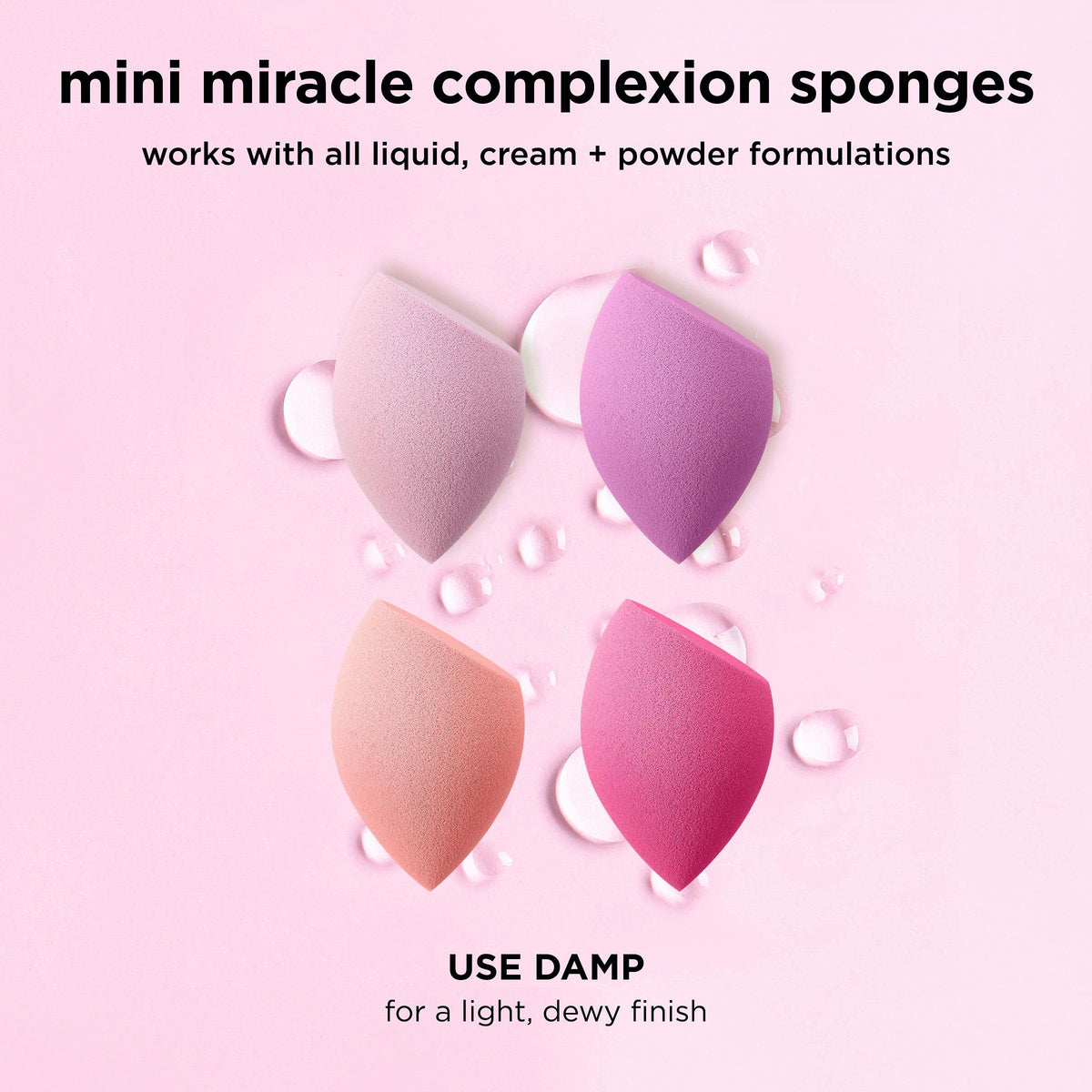 Real Techniques Mini Miracle Complexion Sponge demonstrating precision tip