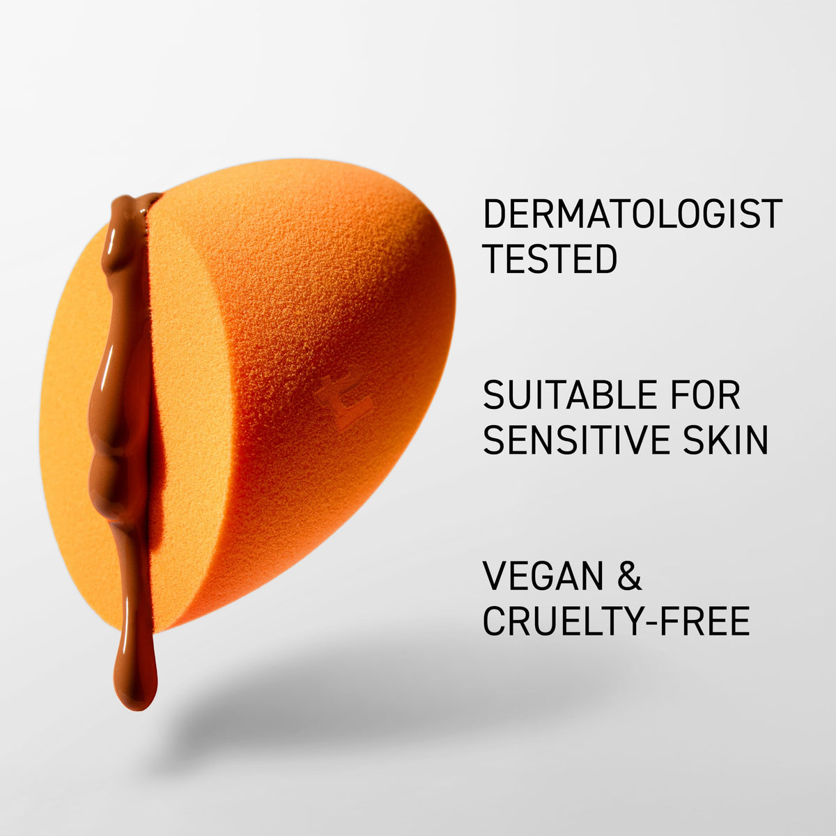 Real Techniques Miracle Complexion Sponge Duo demonstrating blending foundation