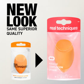 Real Techniques Miracle Complexion Sponge Duo side view showing flat edge
