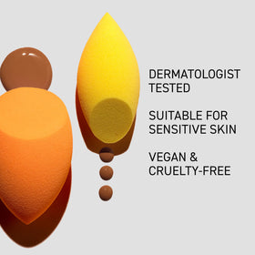 Real Techniques Miracle Complexion Sponge in use with foundation