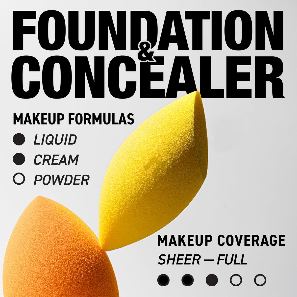 Real Techniques Miracle Concealer Sponge in precise application position