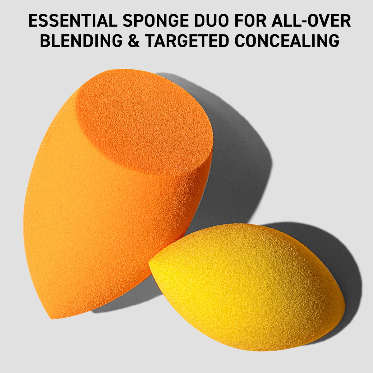 Real Techniques sponges on a clean makeup table