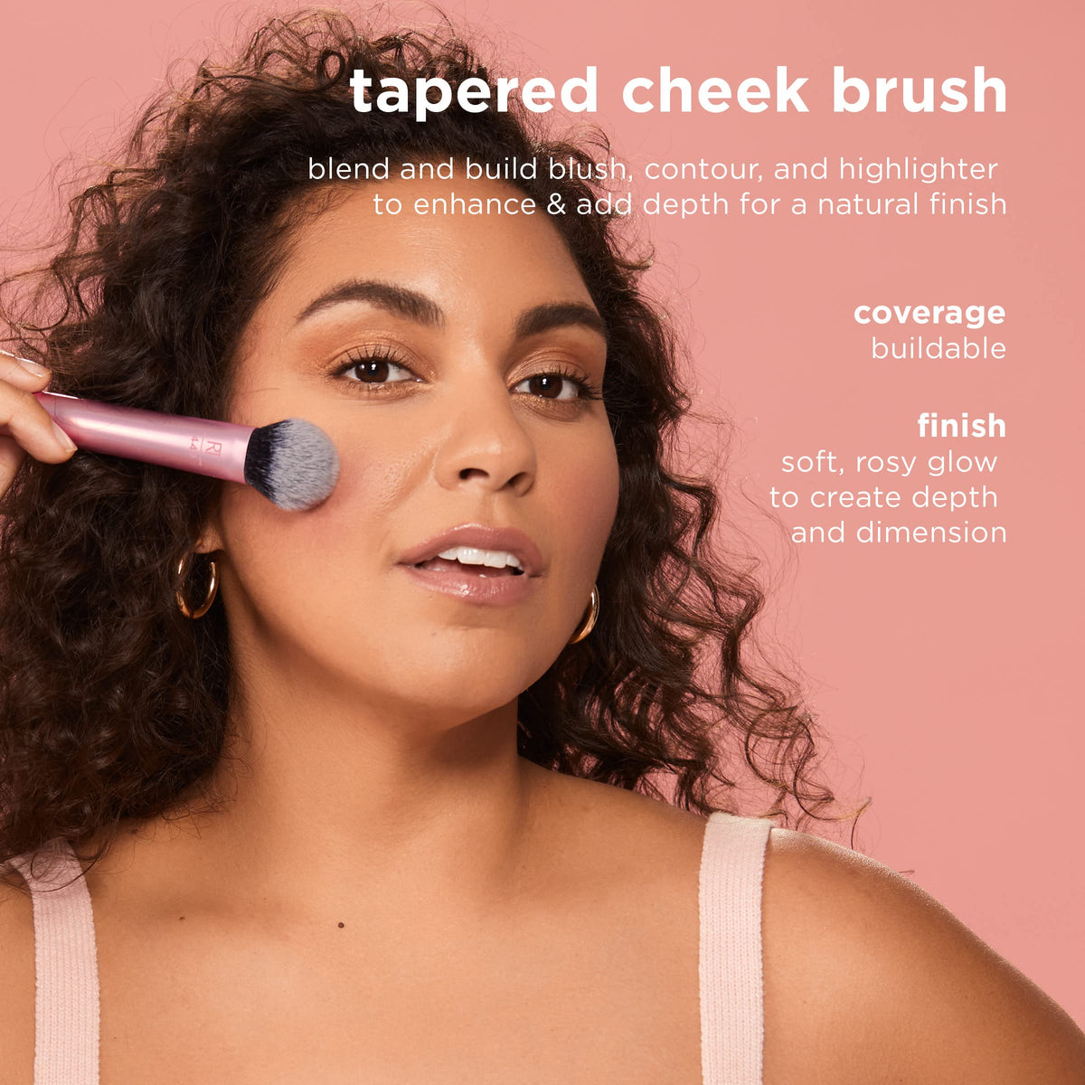 Real Techniques Tapered Cheek Blending Brush RT 449 in packaging