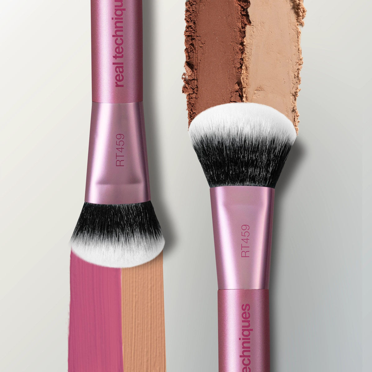 Real Techniques Ultimate Multi-Tasker Brush being used for makeup application
