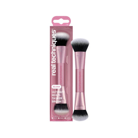 Real Techniques Ultimate Multi-Tasker Brush front view with dual-ended design
