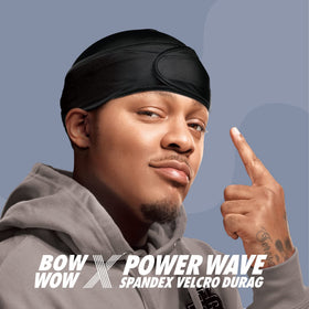 Red by Kiss Bow Wow Durag adjustable hook-and-loop strap detail