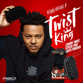 Red by Kiss Bowwow Twist King Comb Brush packaging