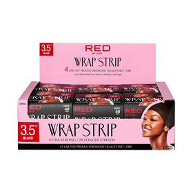 Red by Kiss Hair Wrapping Strip pack featuring 40 ultra strong white strips
