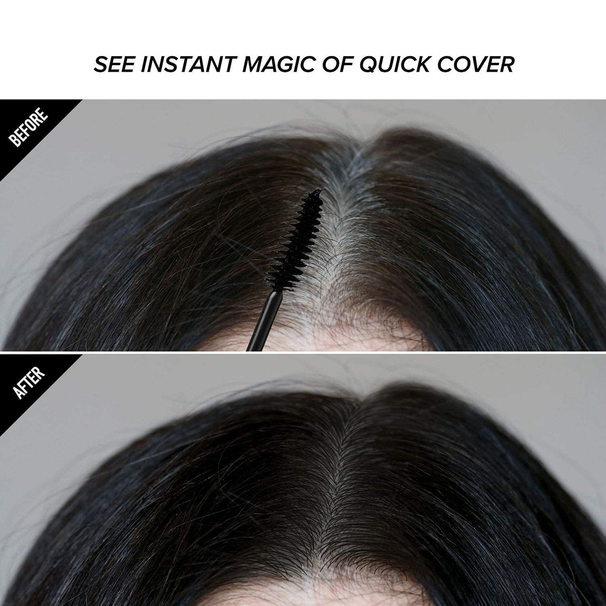 Red by Kiss Quick Cover Root Touch Up Mascara Black packaging