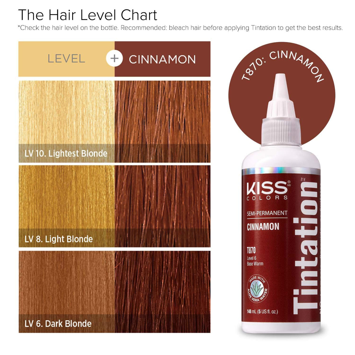 Red By Kiss Tintation hair colour Cinnamon shade swatch